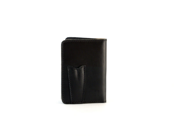 Passport Wallet — Black Suede Lined