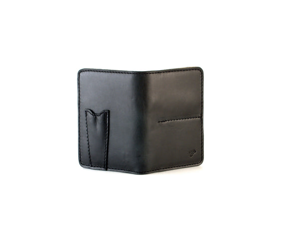 Passport Wallet — Black Suede Lined