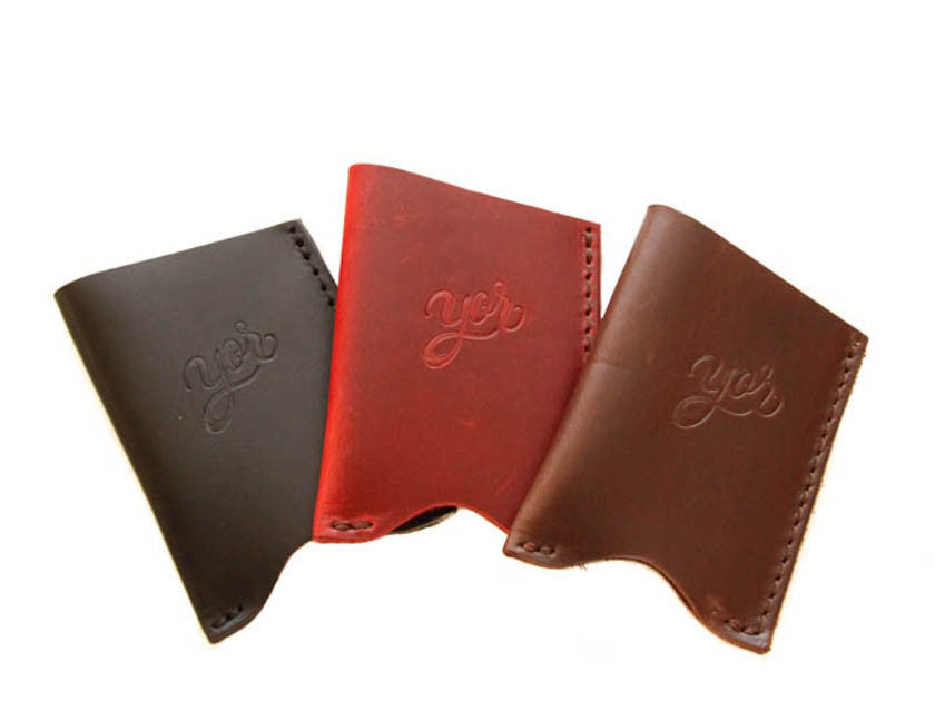 Leather Card Sleeve, Wallet - Red Wine | YOR Leather Goods Leather Card Sleeve, Wallet - Red Wine | YOR Leather Goods