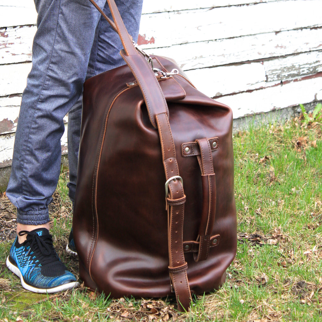 Leather Briefcase —Color Cedar made of full grain Leather. Made by YOR ...