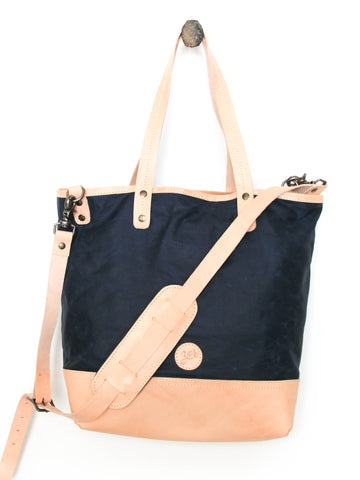 Crossbody Waxed Canvas - Navy Blue