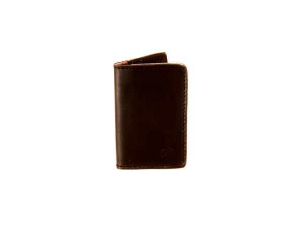 Card Wallet — Black Suede Lined