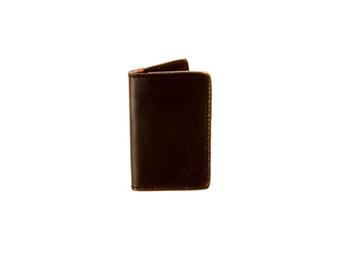 Card Wallet — Black Suede Lined