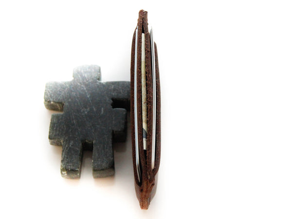 Front Pocket Wallet- Red Wine